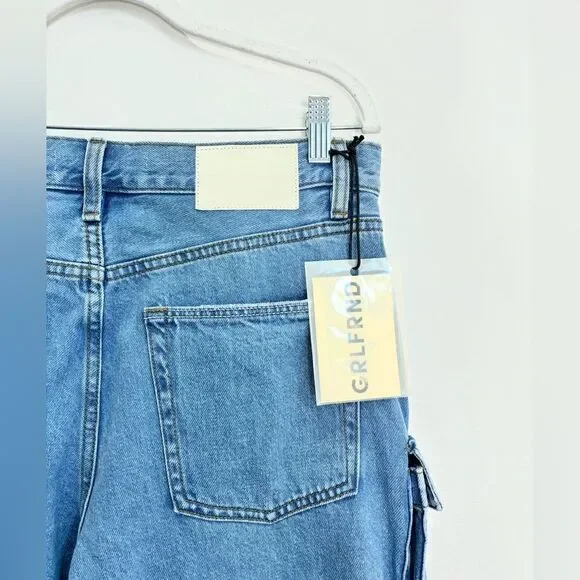 GRLFRND Blue Straight Leg Jeans - Picture 10 of 12